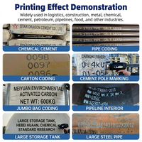 Impresora de Inyección de Tinta Portátil Inteligente de 16 Puntos, 30-60 mm, DOD, para Caracteres Grandes, Máquina de Codificación de Inyección de Tinta para Estructuras de Acero