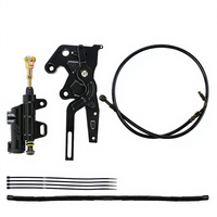 Kit de frein à pied hydraulique arrière en alliage d'aluminium CNC noir pour Sur-Ron Light Bee X Segway X260, prêt à être expédié, amélioration pour moto électrique tout-terrain