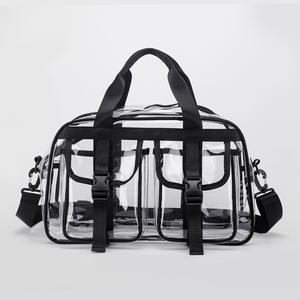 Mochila grande de PVC transparente para mujer, impermeable, personalizada, bandolera, bolsa de viaje deportiva - Product Image 1