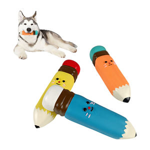 C4P toptan yumuşak lateks yıkanabilir çiğnemek köpek oyuncak çevre dostu kalem şekli köpek köpek oyuncak - Product Image 1