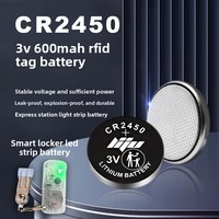Batería de Litio CR2450 de 3V de Alta Capacidad y Larga Duración, Tipo Botón 2450 para Monitor de Presión de Neumáticos