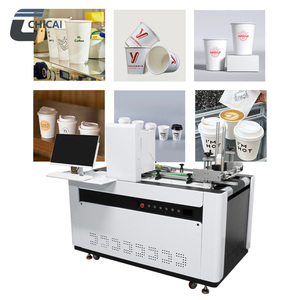 Imprimante jet d'encre automatique à passage unique Chicai, 4 couleurs, haute vitesse, 40 m/min, réservoir d'encre rechargeable, impression de gobelets en papier finis - Product Image 1