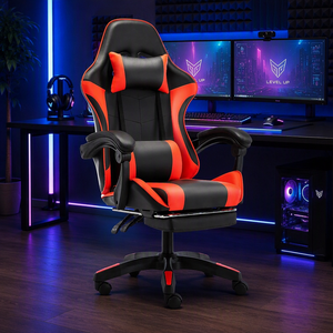 Fauteuil <span class=keywords><strong>Gamer</strong></span> Racing Personnalisé et Abordable en Cuir PU, Réglable en Hauteur, avec Repose-Pieds - Product Image 2