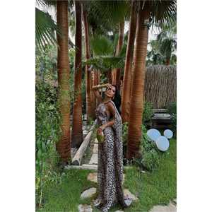 Vestido de Noche de Lujo PARDUS, Vestido de Gala Romántico de Satén, Corte Imperio, Línea A, con Abertura, de Poliéster, Largo hasta el Suelo, para Fiesta o Boda, Disponible en Tallas XS a XL - Product Image 4