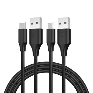 ZEZK Fast Shipping 6ft TPE USB cable Usb A to C metal case fast charging sync data Charging cable with plastic box for option