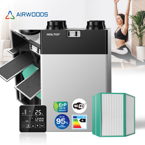 HRV không khí thông gió phục hồi nhiệt recuperator EPP cấu trúc có thể giặt trao đổi nhiệt đôi thông lượng không khí trong lành hệ thống thông gió - Product Image 3