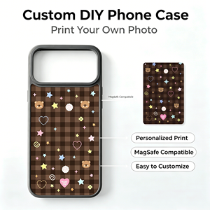Custodia per telefono personalizzata <span class=keywords><strong>con</strong></span> <span class=keywords><strong>foto</strong></span> e bordi neri per <span class=keywords><strong>iPhone</strong></span> 18, 17/17PRO/16, retro rigido <span class=keywords><strong>con</strong></span> imbottitura morbida per protezione antiurto, all'ingrosso - Product Image 1