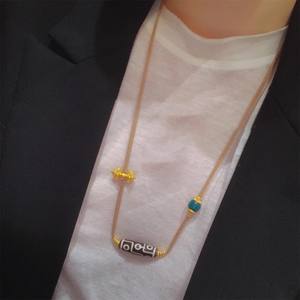 2023 Neue Vajra Xueba <span class=keywords><strong>Tibet</strong></span> Perlenkette für Damen, schlichter ethnischer Stil, vielseitiges Design, personalisiertes Zubehör - Product Image 3