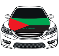 Penutup Kap Mobil Bendera Honduras Pelindung Kap Mesin yang Dipersonalisasi Poliester Elastis Tahan Panas Tahan Lama Cocok untuk Semua Tipe