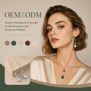 Ear Enlace Oem Odm Silver Plated Teardrop Cubic Zirconia Long <b>Threader</b> Dangle <b>Earrings</b> Women Party Jewelry Wholesale - Product Image 1