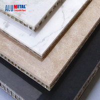 Paneles de panal de aluminio de piedra de pared de losa de mármol de Carrara blanco de diseño moderno al mejor precio