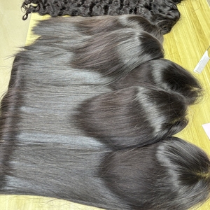 Peluca <span class=keywords><strong>frontal</strong></span>/cierre de encaje de cabello humano a buen precio, pelucas de encaje HD transparentes de cabello camboyano para mujeres negras - Product Image 5