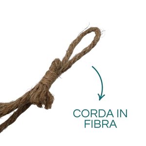 Hanging <b>Basket</b> Natural Fiber 25 Cm <b>Plant</b> Holder Outdoor Indoor Use - Product Image 5