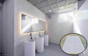 Paneles de Pared de Diseño Geométrico Moderno OEM ODM 190*145(mm), Impermeables y Ecológicos para Oficina, Hogar, Baño, Gimnasio, Escaleras y Uso Doméstico - Product Image 2