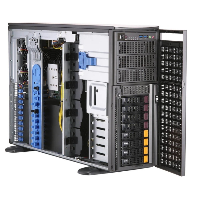 High-Performance Computing Supermicro SYS-740GP-TNRT Dual Xeon Scalable GPU SuperServer Full-Tower 4GPUs SuperServer