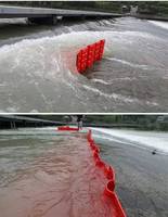 Barrera contra Inundaciones de Plástico ABS en Forma de L, Barrera de Agua de Emergencia Multifuncional, Tabla para Bloquear el Agua