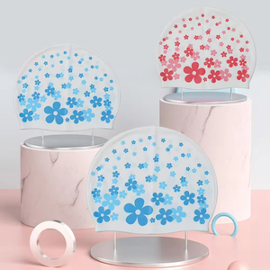 <span class=keywords><strong>Bonnet</strong></span> <span class=keywords><strong>de</strong></span> <span class=keywords><strong>bain</strong></span> imprimé fleur imperméable pour hommes et femmes adultes et enfants protecteur d'oreille haut printemps - Product Image 4