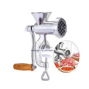 Manual Meat Grinder Stainless Steel Hand Crank Meat Grinding Machine Sausage Stuffer Filler Household Pork Mincer Sausage Maker