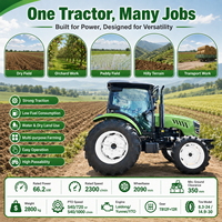 Tractor Agrícola 4x4 FULCORE con Motor Diésel de 4 Cilindros, Elevación Estable de Implementos para Trabajo de Campo, Precio Mayorista