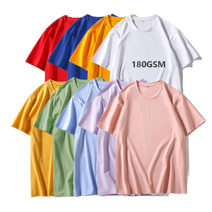Vente en gros T-shirt uni sans marque T-shirts noirs personnalisés en coton pour hommes T-shirt vierge de haute qualité pour hommes - Product Image 2