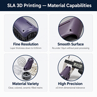Pièces prototypes ménagères imprimées en 3D sur mesure, résine de précision, fabrication rapide, service OEM pour petites séries