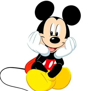 Sıcak satış fabrika doğrudan popüler gerçekçi karikatür heykeli Mickey Mouse