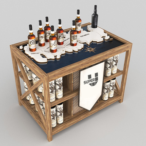 Proveedor de Mobiliario de Alta Calidad para Tiendas, Diseño Gratuito, Muebles para Tiendas de Licores, Exhibidor de Madera para Botellas de Vino - Product Image 5