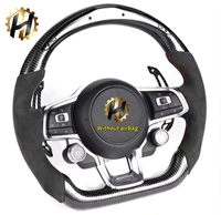 Volant en fibre de carbone pour Volkswagen Polo gti Scirocco GTS GTE GLI R-Line Golf 6 Mk4 Mk5 Mk7 GTD CC Polo Jetta Passat
