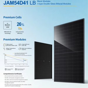 450-465wp - Módulo/Panel Solar - Bifacial Completamente Negro - N- TOPCON - JA DeepBlue 4.0 - JAM54D41 LB - Product Image 1