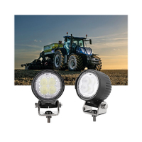 Feux de travail LED ronds Emark R10 de 3 pouces pour New Holland T7 360 °   Support rotatif pour lampe de travail LED