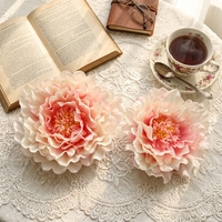 Bunga Peony Raksasa Sutra Buatan 45-55cm, Penjual Terlaris, untuk Dekorasi Jendela dan Pernikahan