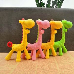 Chaîne de sucette personnalisée en silicone souple sans BPA, motif girafe, pour nouveau-nés et enfants, avec jouet doux de style cadeau d'allaitement - Product Image 3