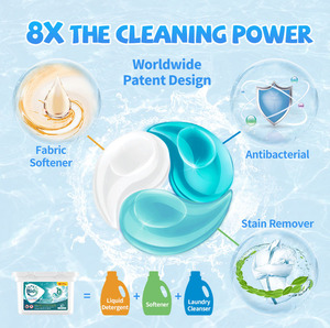 Cápsulas de sabão para lavar roupa, fabricante 3 em 1 de cápsulas em gel para remover manchas - Product Image 2