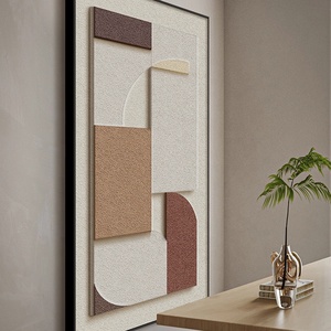 <span class=keywords><strong>Soggiorno</strong></span> minimalista pittura decorativa 3D pittura tridimensionale astratta geometrica moderna texture con cornice - Product Image 4