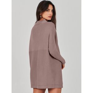 FOXA Women Oversized <b>Turtleneck</b> <b>Sweater</b> Dress Long Sleeve Loose Knit Casual Autumn Outfit Full Sleeve Anti Pilling - Product Image 5