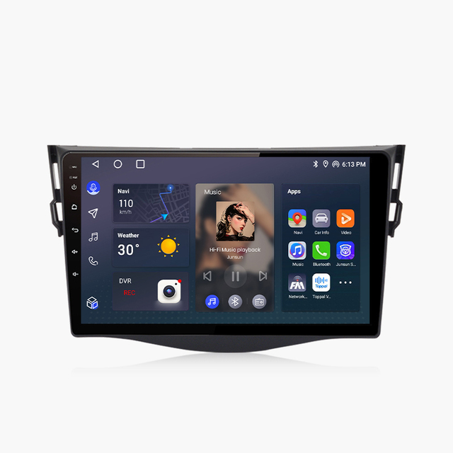 Junsun V1 EU Stock Wireless CarPlay Android Auto Navigation for Toyota RAV4 2007-2011 Car Autoradio Multimedia Video
