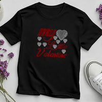 Transferts thermocollants personnalisés en strass pour la Saint-Valentin, motifs en strass pour t-shirts