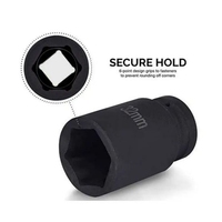 Juego de 8 Llaves de Impacto para Reparación de Automóviles con Estuche de Almacenamiento, Accesorio de 3/4 Pulgadas