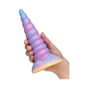 Rousing Mystical Galaxy <span class=keywords><strong>Dildo</strong></span>: 魅惑的な喜びのための真珠光沢仕上げのきらめくスパイラルデザイン-大人の寝室のおもちゃ - Product Image 5