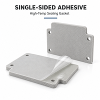 Bande adhésive en mousse de silicone UL94 VTM-0 personnalisée, feuille de caoutchouc éponge de silicone auto-adhésive haute température avec adhésif pour véhicules électriques