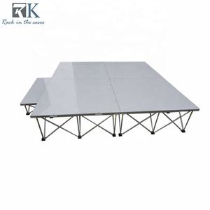 Escenario negro de aleación de aluminio portátil de fácil instalación para bodas y eventos pequeños - Product Image 4