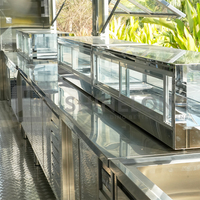 Ensemble d'équipement de restaurant en conteneur de 40 pieds Kiosque pour café Bar Conteneur d'expédition Conteneur pour café Restaurant avec cuisine