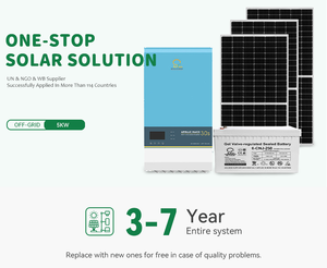 Système solaire hors réseau 5 kW, kit complet de stockage d'énergie domestique 10 kW pour solution résidentielle Br-5kw 5kw Énergie solaire - Product Image 4