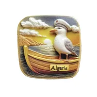 Aimants de réfrigérateur 3D Afrique Algérie, souvenirs touristiques, collection d'autocollants, artisanat, cadeau, articles de décoration