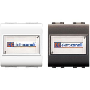 Pulsante a Pressione 'MYLIFE' 1P/NO 250V con Targhetta - Grigio - Product Image 1