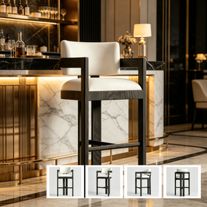 Sgabello da Bar in <span class=keywords><strong>Legno</strong></span> Massello Personalizzato, Disponibile in Vari Tessuti e Colori <span class=keywords><strong>di</strong></span> <span class=keywords><strong>Legno</strong></span>, Sedia da Bancone Commerciale all'Ingrosso - Product Image 4