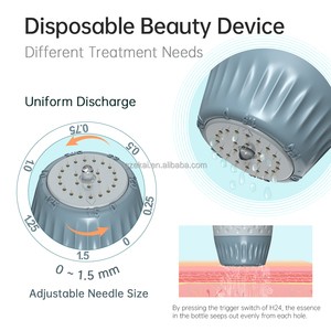 เข็มไบโอ H24 เดอร์มา สแตมป์ ปรับระดับได้ ไฮดรา นีดเดิล ไทเทเนียม 10 มล. 24K อควา โกลด์ สำหรับใช้ในร้านเสริมสวย - Product Image 4