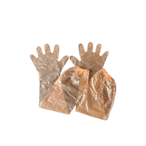 Trung bình dày <span class=keywords><strong>PE</strong></span> dùng một lần chịu nhiệt mịn găng tay nhựa không thấm nước thân thiện với môi hộ gia đình găng tay cho dễ dàng nhà bếp thực phẩm - Product Image 1