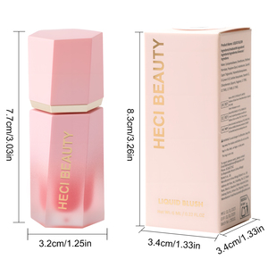 Rubor Líquido Cremoso para Maquillaje Facial HECI con Logotipo, Resistente al Agua, Tinte para Mejillas, Bajo Pedido Mínimo, Rubor Líquido Pigmentado - Product Image 1