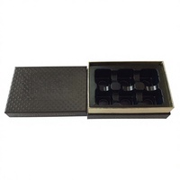 Caja de Cartón Negra Mate Premium con Estampado en Dorado y UV Localizado, Caja Rígida de Papel para Empaque de Lujo